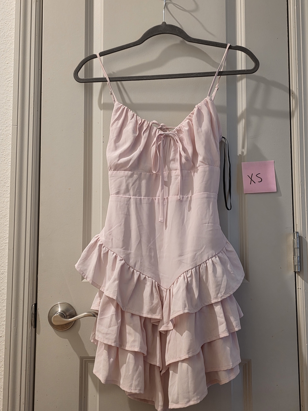 Forever 21 Cutout Ruffle-Tiered Mini Dress